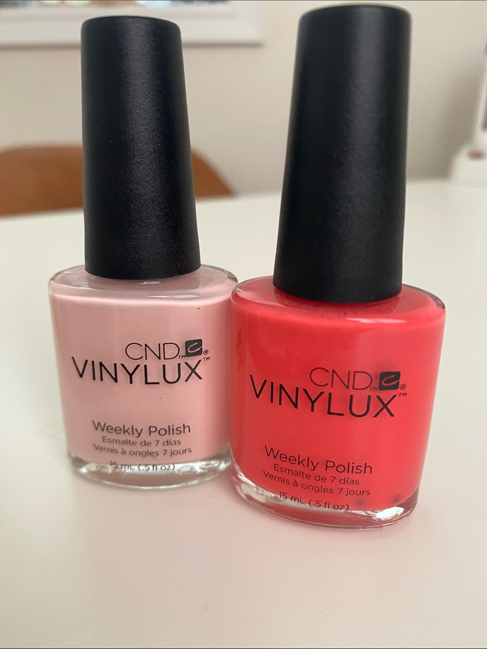CND Vinylux Pink & Coral Weekly Nail Polish Duo